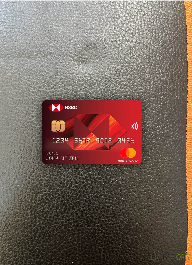 France banque HSBC mastercard photolook , avant